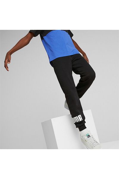 Puma بنطال رياضي POWER للأولاد - أسود