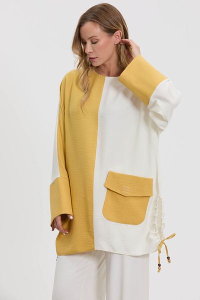 MELIDIA M10844 Melidia Side Gathered Tunic