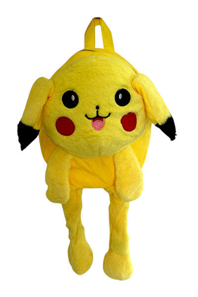 UDATOYS Pikachu Çanta Pelüş Işıksız Sarı Pikaçu Peluş 50 Cm