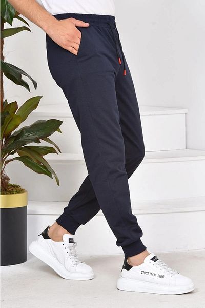 EXSPORT Φόρμα αθλητικής φόρμας Jogger Bottom Bottom, Navy Blue Color Slim Fit Jgr12