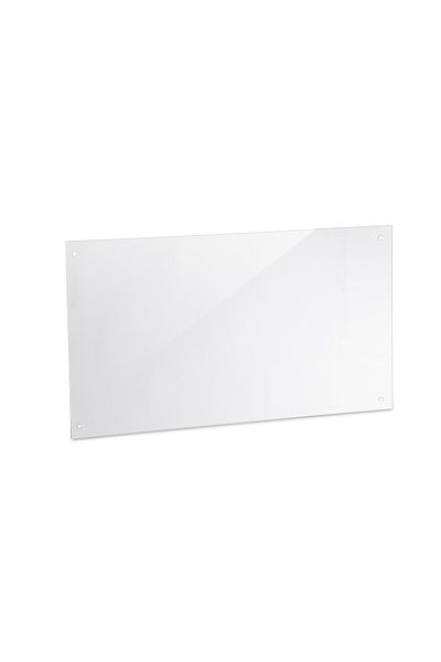 Relaxdays Tempered glass panel for the kitchen, stove protection, splash guard, Relaxdays,transparent,90 x60cm