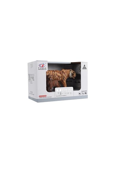 Emperium Boxed Model Figure Animal Orange Tiger with Baby