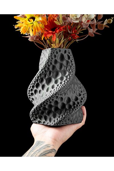 GRAT3D Moon Patterned Dry Flower Vase 18 cm