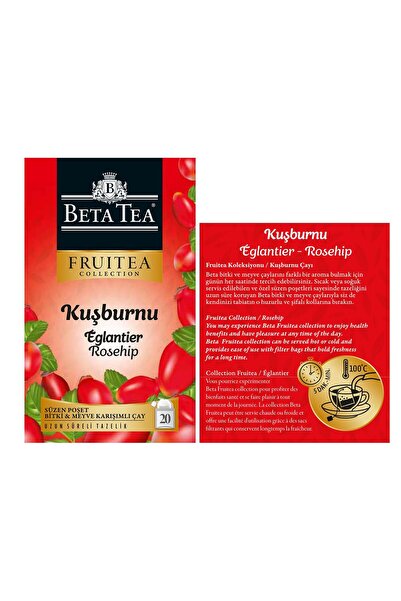 Beta Tea Kuşburnu Çayı 20 Adet - Beta Fruitea Collection