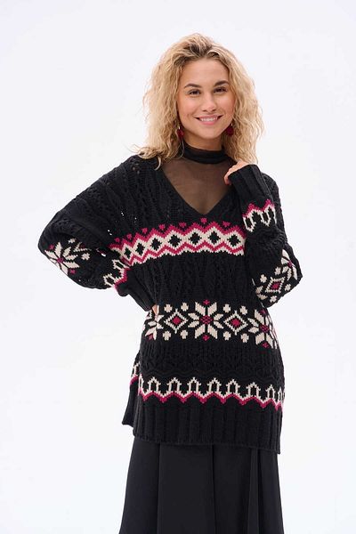 Blue Shadow Pulover Ishat pentru femei, negru