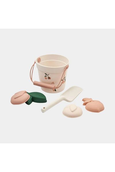 Liewood Silicone Beach Toys Set, Dante Peach/Sea Shell