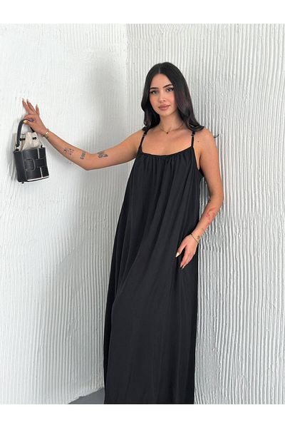 Noa Noa Basic μακρύ φόρεμα με λουράκι