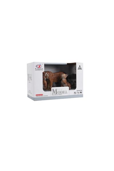 Emperium Boxed Model Figure Animal Brown Tiger with Cub