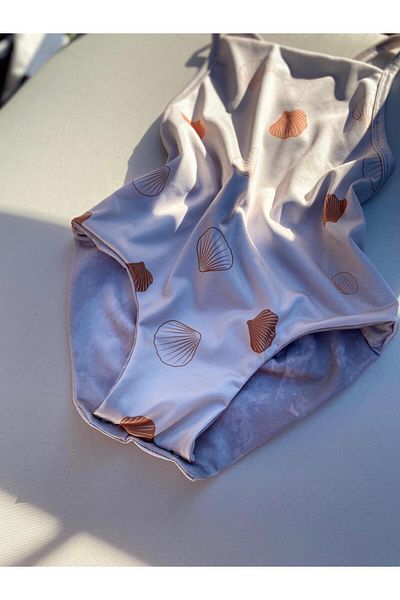 Thebellobambinoo Girl's Swimsuit Oyster