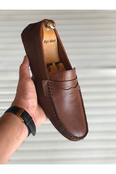 Zegeshoes New Season Genuine Leather Daily Loafer Insert Rok