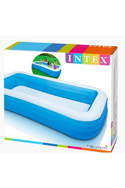 Intex مسبح عائلي قابل للنفخ من مركز السباحة - مسبح خارجي كبير بمقاس 120 بوصة × 72 بوصة × 22 بوصة للأطفال والكبار