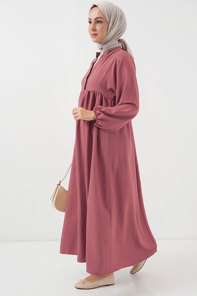 Bigdart Rochie lungă pentru hijab pentru femei 2525 - Dusty Rose