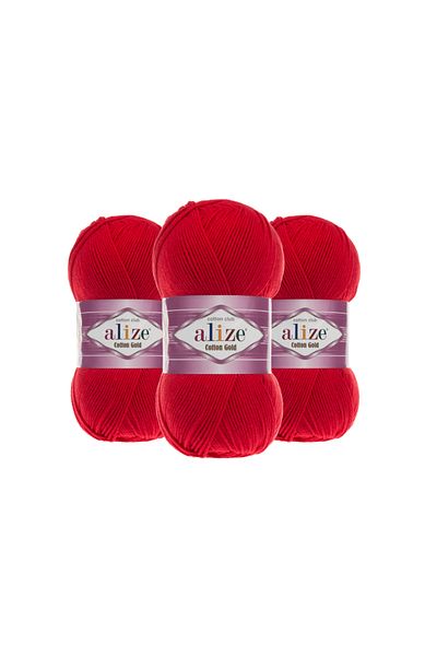 Alize Cotton Gold Cotton Knitting Yarn Amigurumi Yarn 56 3 Pieces
