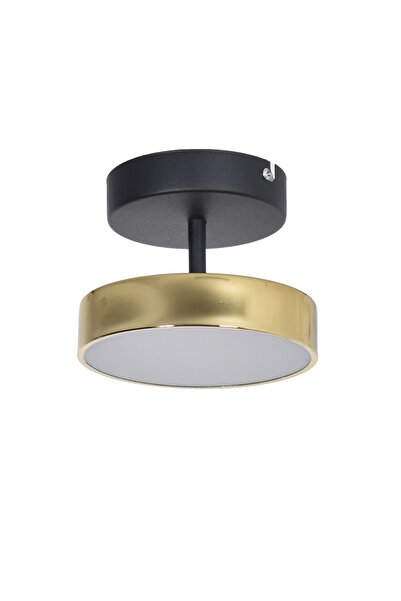 Modavize Tual Modern  Salon Yatak Odası Giyinme Odası Mutfak Beyaz Işık Ledli PARLAK GOLD  2 li Led Avize