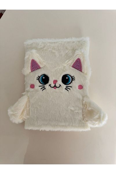 PARLAK EVREN Plush Notebook with Cat
