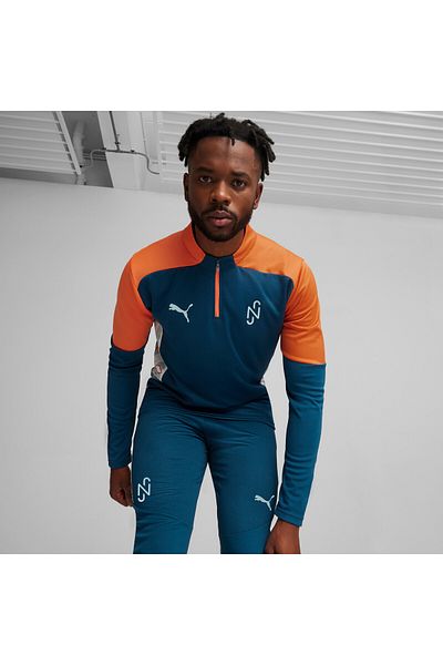 Puma Mens x NEYMAR JR Creativity Quarter-Zip Football Top - Blue