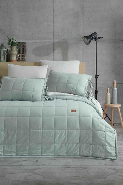 Elart Madelyn 6 Piece Double Bed Set - Sage