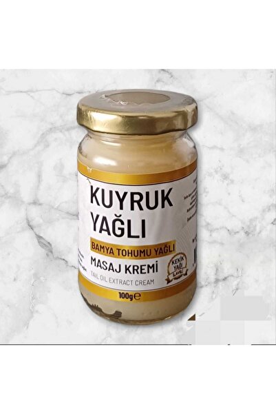 ALLİNA Kallina Kuyruk Yağlı Ağrı Krem 100 Ml(BAMYA TOHUMU VE KEKİK YAĞI ILAVELİ) El Yapımı Doğal Içerik