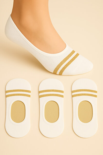 tibo 3 أزواج من جوارب راقصة الباليه النسائية اللامعة المصنوعة من السيليكون بدون خياطة