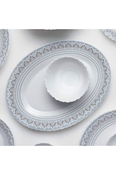 British Chef 15 Pieces Opalware Dinner Set | Microwave, Dishwasher & Frezzer Safe | Classic Dinnerware Set