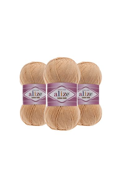 Alize Cotton Gold Cotton Knitting Yarn Amigurumi Yarn 446 3 Pieces