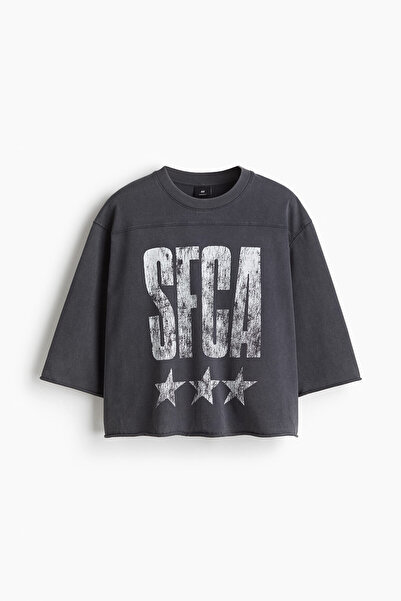 H&M Kısa Tişört Oversized Fit