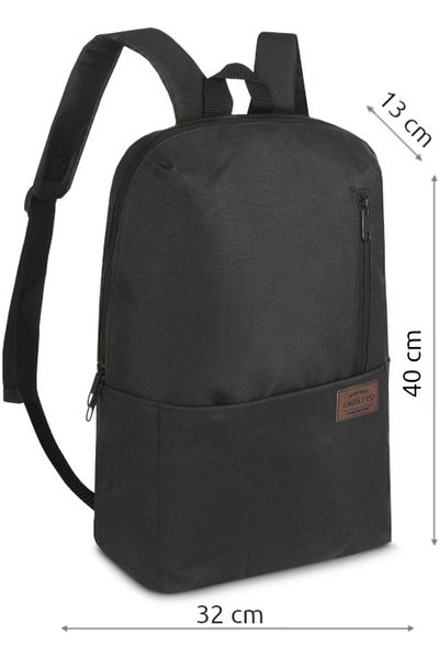 zagatto ® Urban Backpack, Black, Unisex, A4 Compatible, School/tourist Use, Zg690