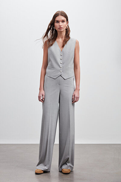 Shn ÖNÜ DÜĞMELİ YELEK KEMERLİ PANTOLON TAKIM