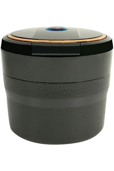 Generic Black Car Ashtray With LED Light With Cover High Quality Ash Tray