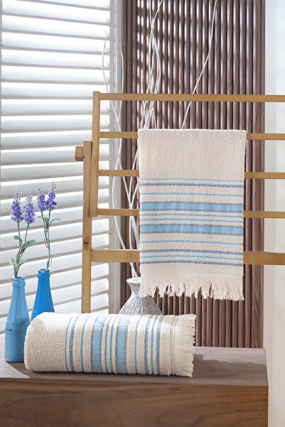 BAMİROSE Liana 50x90 70x140 Cm 2’li Banyo Havlu Takımı, Plaj Havlusu, Hamam Takımı
