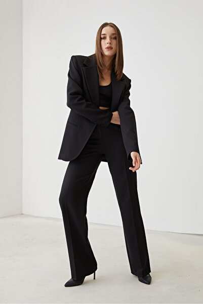 Foremia Retro Palazzo Set-Black