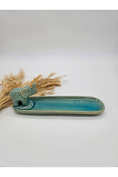 MORMEYDAN Tütsülük Kayık Filli Seramik- Turkuaz