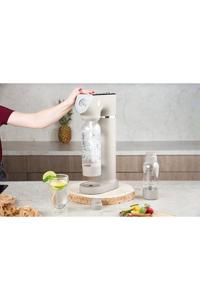 Berlinger Haus Aparat de sucuri | Aparat de apă minerală carbogazoasă | 2 sticle | Colecția Sahara | Butelii standard de CO2