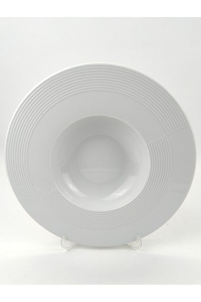 MAViHOME Plain White Porcelain 27 Cm Pasta Plate