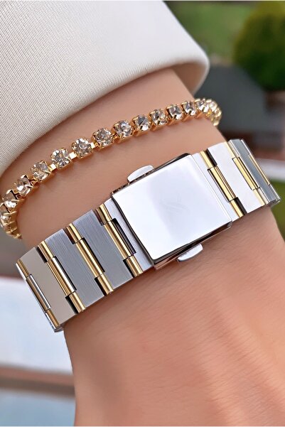 Daniel Klein Brand Yellow Silver Color Women's Wristwatch - Bracelet Gift