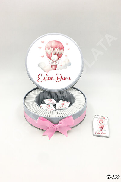 KAKAO AĞACI 100 Adet Balonlu Tavşan Kız Bebek Çikolatası