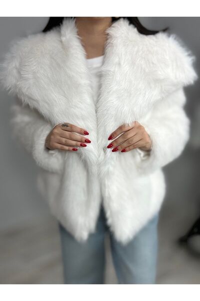 QİMYA BUTİK ROBIN Paltoane de damă cu snap-on, scurte, supradimensionate, din...