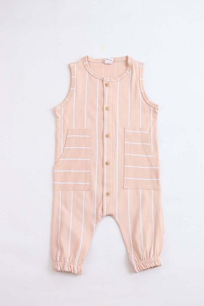 Pijamella Boy's Cotton Fabric Sleeveless Salopet Jumpsuit