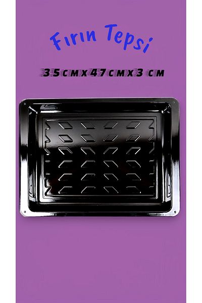 İnci Emaye 35X47X3 No Enamel Oven Tray Rectangular Tray 47 cm