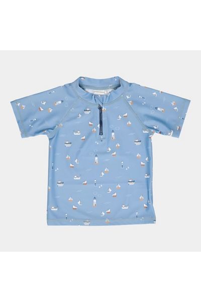 Little Dutch - Anti-UV Boys' Shirt, Sailors Bay Dark Blue, Size 74-80