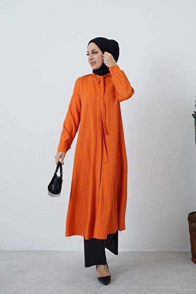 Foremia تونيك مع وشاح - برتقالي