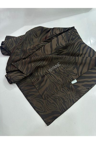Siyane Women's Sen2207 Zebra Patterned Shawl
