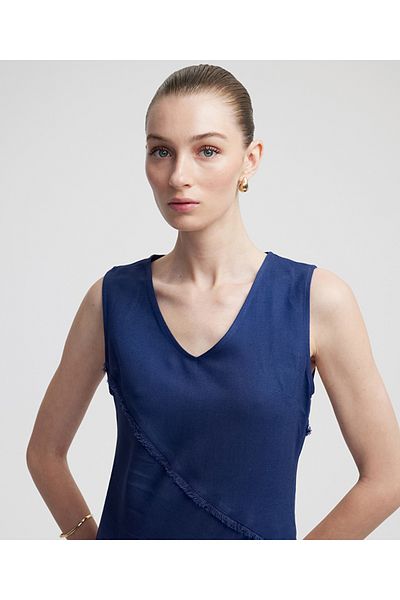 İpekyol Diagonal Fringed Dress