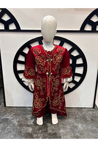 kına home Çocuk Bindallı Kaftan Kına Elbisesi
