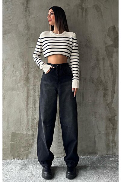 Shield Life Жіночі штани з високою талією, баггі, оверсайз, з поясом на талії...