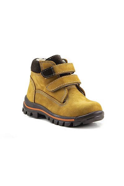 mnpc Boy's Yellow Leather Orthopedic Supported Παιδικές Μπότες