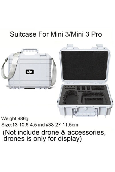 Choice3 حقيبة بيضاء مع حزام لحقيبة DJI Mini 3 المقاومة للانفجار، حقيبة Mini 3...