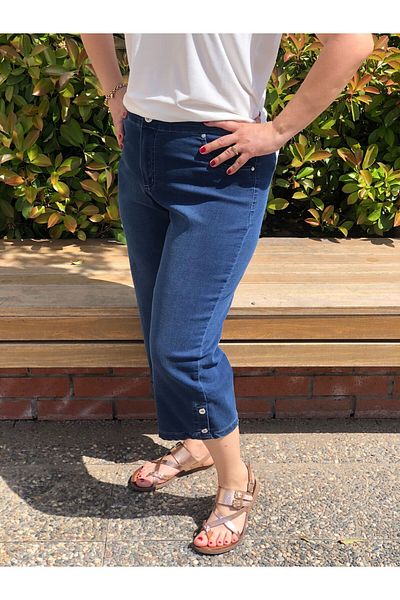 BAKTAGÖR Quality Jeans Capri (Waist Half Elastic)