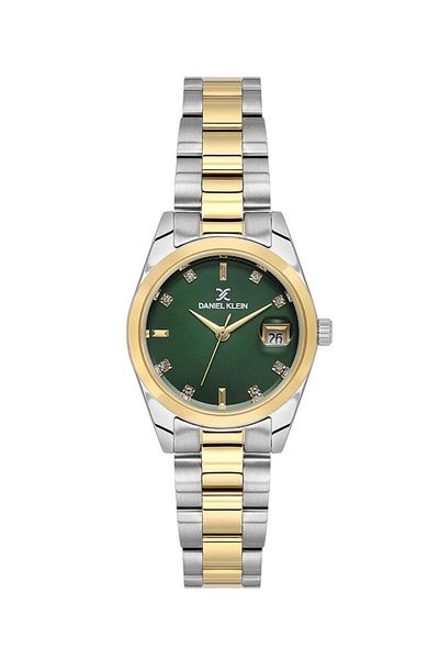 Daniel Klein Dke.1.10841-5 Stone Design Metal Cord Metal Case 3 Atm Water Resistant Metallic-Gold