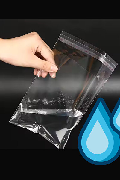 SOFT Premium 100 Adet 30*40 Şeffaf Yapışkanlı Çeyiz Poşeti Jelatin Poşet